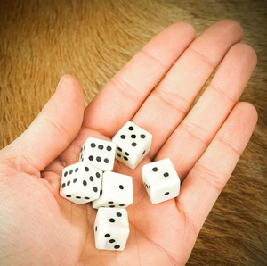 Natural Craftsmanship Unique Polyhedral Bone <b>Dice</b> Made from Horn Bone Kitchen Tools for Bulk Sale in India - Product Image 4