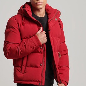 Blousons d'hiver pour homme, respirants, en coton épais et polyester, imperméables, coupe-vent, à capuche, design personnalisé, grandes tailles, fermeture avant - Product Image 1