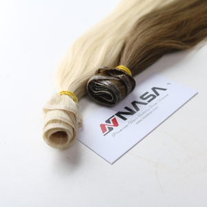 Genius weft Wholesale Luxury Wavy Super Double Drawn 100% Virgin Vietnamese Human Hair Bulk Extensions <b>Bleached</b> All Colors 60cm - Product Image 3