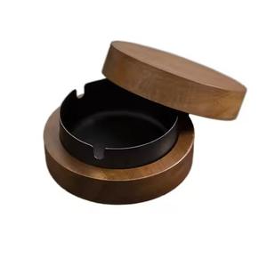 Cenicero de Madera Maciza, Elegante Bandeja para Fumar Cigarros, Cigarrillos y Tabaco, para Uso en el Hogar, Hotel o Bar - Product Image 2