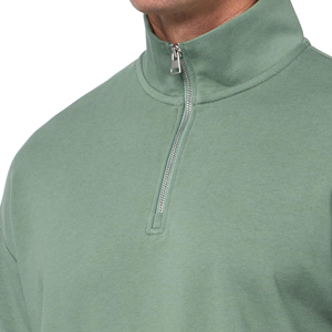 Sweat-shirt demi-zip pour homme, élégant, confortable, en mélange de coton, texture douce, pour un usage décontracté - Product Image 6