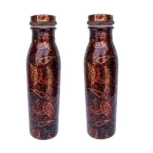 Handcrafted Plain Copper <b>Bottle</b> Drinking Use Perfect For Schools Kitchen Tables And Home Hydration Wholesale From India - Product Image 3
