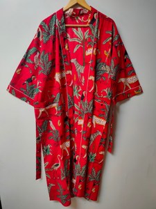 Cotton kimono Kimono <b>robe</b> Bridesmaid <b>robe</b> kimono night dress Beach wear dress night kimono - Product Image 2