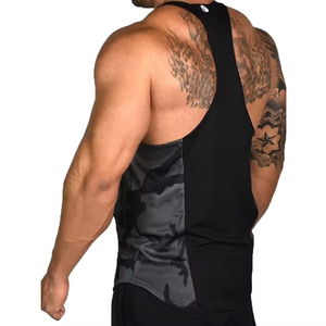 Débardeur de sport pour homme à dos nageur, personnalisable par sublimation, faible MOQ, en polyester et élasthanne respirant et écologique, pour musculation - Product Image 3