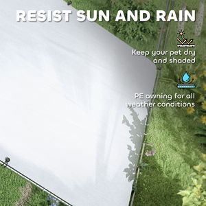 Gallinero Grande en Forma de Torre con Cubierta Impermeable y Anti-UV para Uso en Exteriores y Jardines, 9.8 x 32.8 x 6.4 Pulgadas, Jaula para Animales - Product Image 4