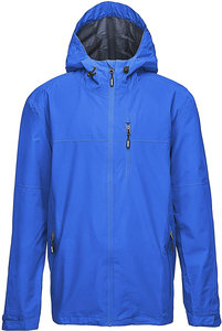 Veste coupe-vent imperméable à capuche personnalisée avec logo sur le devant, écologique et respirante pour hommes et femmes - Product Image 2
