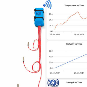 Sensor de Monitoreo de Maduración de Concreto de 4 Profundidades para Seguimiento de Temperatura Superior, Media, Inferior y Ambiente Según ASTM C1074 - Product Image 1