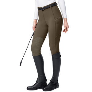 Women Horse Riding Pants Silicone Grip Leggings High Rise Stretch Fabric Comfortable Training Wear - Product Image 1