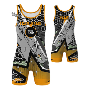 Unisex Custom Wrestling Singlet Personalized Classic Uniform for Adults <b>Professional</b> Package Combo Spandex/Polyester Stretch - Product Image 1