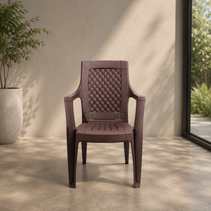 MYSTIQUE Plastic Diamond Hotel <b>Chair</b> Modern Design Cross Back Turned Leg Waterproof Eco-Friendly Commercial Dining Outdoor Park - Product Image 3