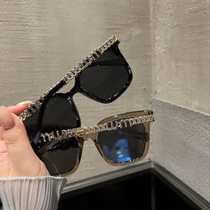 Nouvelle Arrivée Lunettes de Soleil Carrées Surdimensionnées Monture Large Branches Métalliques Style Vintage Classique Luxe Femme Protection UV400 - Product Image 4