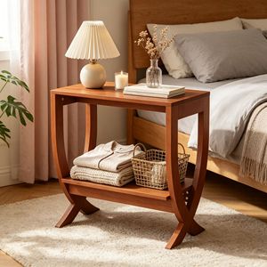 Tavolino Pieghevole Moderno in Legno Stile Giapponese con Vano Portaoggetti per Soggiorno - Product Image 4