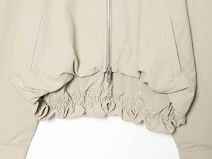 Chaqueta corta con capucha y cremallera para mujer, con volantes, tejida, de manga larga, informal, de color liso - Product Image 4