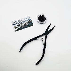 ORHA INTERNATIONAL Pince à extensions capillaires en acier inoxydable, outil professionnel pour l'installation et le retrait à usage commercial - Product Image 1