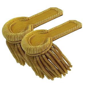 Hombreras Ceremoniales de Primera Calidad 100% Algodón con Borlas y Bordados para Uniformes de Moda Masculina - Product Image 1