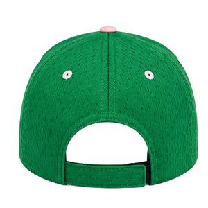 Women Green Mesh Flex Fit Embroidered <b>Cap</b> Letter Graphic Baseball <b>Hat</b> Casual Fashion Headwear Outdoor Sports Daily Wear Stylish - Product Image 5