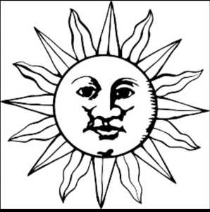 เครื่องประดับรูปพระอาทิตย์วินเทจทรงกลม งานฝีมือรูปพระอาทิตย์ส่องแสง ของตกแต่งคริสต์มาส - Product Image 1
