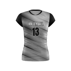 Maillot de volley-ball personnalisé, impression par sublimation, design respirant, panneaux en mesh, contrôle de l'humidité, coupe athlétique confortable - Product Image 4