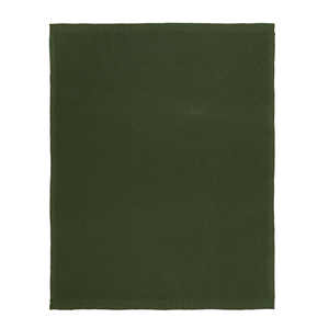 <b>Knitted</b> <b>Throw</b> Blanket Solid Green Rectangle 100% Cotton Eco-Friendly Spring Autumn Home Use Folded Simple Style Baby Sleeping - Product Image 2
