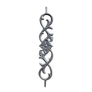 Escalera victoriana refinada de hierro con diseño ornamental de volutas, construcción duradera, barandilla elegante, arquitectura clásica atemporal. - Product Image 3