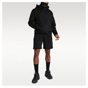Ensemble court à capuche contrasté pour homme 2025 – 2 pièces, streetwear personnalisé, respirant, service OEM - Product Image 3