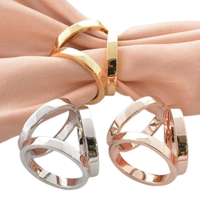 Support de bague décoratif doré de forme arrondie, nouvelle arrivée, pour décorations de fête, article du fabricant/fournisseur - Product Image 5