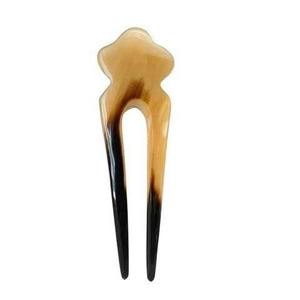 Épingle et bâtonnet à cheveux en corne de buffle avec texture naturelle, écologiques, faits à la main, outil de coiffure professionnel de haute qualité - Product Image 2