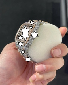 Nuevo Diseño, Reloj Mecánico de Acero Inoxidable Hecho a Mano con Diamantes Moissanite, Unisex, Estilo Hip Hop, Regalo, Vendedor Indio - Product Image 3