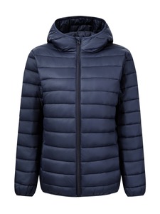Custom Hooded Winter Padding <b>Jacket</b> <b>Puffer</b> Quilted Zip Button Double Short <b>Crop</b> <b>Puffer</b> Down Zipper Closure Polyester Wadding - Product Image 1