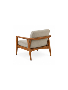 Sillón Moderno Tapizado con Estructura de Madera, Respaldo Sólido, Diseño de Mediados de Siglo para Sala de Estar, Muebles para el Hogar - Product Image 4