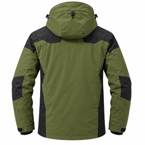 Conjunto de Traje de Esquí Personalizado de 2 Piezas para Hombre, Chaqueta de Esquí Alpina con Capucha Impermeable y Cortavientos de 3 Capas y 10,000 mm, y Pantalones de Nieve - Product Image 2