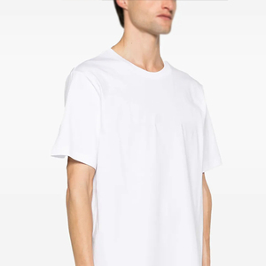 T-shirt rose uni personnalisé en gros, T-shirt oversize épais 100 % coton pour homme, Hauts décontractés style streetwear - Product Image 4