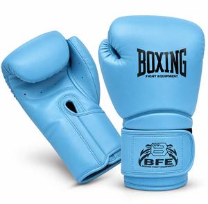 Guantes de Boxeo Personalizados de Piel Sintética, Blancos y Dorados, Guantes de Entrenamiento de MMA con Correa de Muñeca de Gancho y Bucle para Sparring en el Gimnasio - Product Image 1