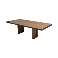 Ensemble de table à manger contemporaine moderne en bois massif avec finition laquée, extensible, rectangulaire, pour la maison, l'hôtel, la villa, l'appartement, meubles