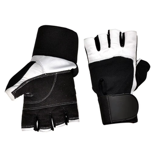 Guantes de Gimnasio para Fitness, Medios Dedos, Ligeros, Transpirables, de Nailon, 0.5 kg, para Levantamiento de Pesas, Ejercicios Pliométricos, Resistentes a Impactos, para Hombre - Product Image 1