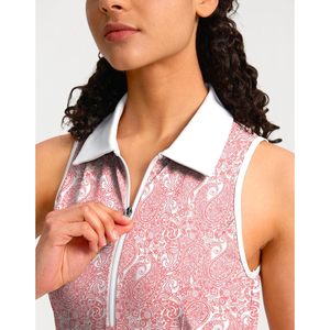 Custom Logo & Design Sublimation Print Women's Golf Dress Breathable Spandex Tennis Sportswear Sleeveless Dresses In Low MOQ - Product Image 5