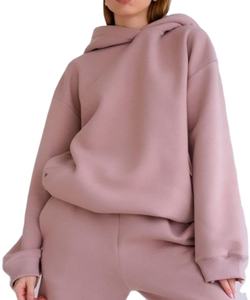 Sudadera Corta de Invierno para Mujer, Diseño Nuevo, Cintura Ancha, Algodón Terry, Estilo Urbano, con Cremallera Frontal y Lavado Ácido Personalizado - Product Image 2