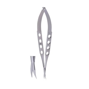 Ensemble d'instruments réutilisables de classe I, ciseaux à cornée en titane et acier inoxydable microchirurgicaux certifiés CE et ISO13485 - Product Image 2