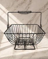 Élégante corbeille à fruits mini en métal de haute qualité, écologique, avec poignées, options multicolores, personnalisable, OEM, usage quotidien, bol de 26,67 cm