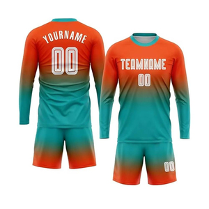 Uniforme de Fútbol Personalizable, Conjunto de Camiseta de Fútbol Lisa, 100% Poliéster, Tejido Transpirable, Personalización con Nombre de Equipo, Logotipo y Posiciones - Product Image 6