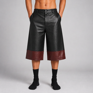 Jorts de Cuero Holgados al por Mayor, 500gsm, Silueta Larga, para Colecciones de Moda Minorista - Product Image 1