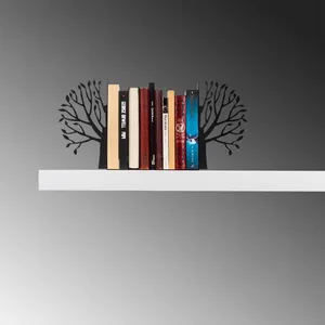 Luxury Handmade Aluminium Casting Figurine Book Stand Premium Book Display Holder Modern Home Decor Black Nickel Plating Gravure - Product Image 2