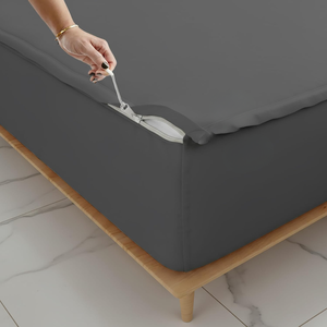 Sábana Ajustable con Cierre de Calidad Hotelera |   Cierre fácil con cremallera |   Tela Suave y Transpirable |   Colchón Seguro y Ajustable, Sin Arrugas, Confortable | 2026 - Product Image 1