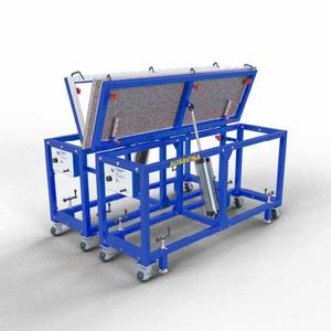 Ausavina Dual-Sided Polished Flip <b>Table</b> for Material Handling APFT7422 - Product Image 6