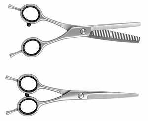 Ciseaux professionnels en acier inoxydable pour effiler les cheveux, ciseaux pour droitiers avec repose-doigts, 28 dents, légers, réutilisables pour les barbiers - Product Image 1