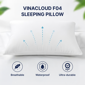 Almohada Rectangular VINABEDDING al por Mayor, Relleno 100% Fibra de Poliéster, Funda de Tencel Suave y Refrescante, Estilo Minimalista - Product Image 2
