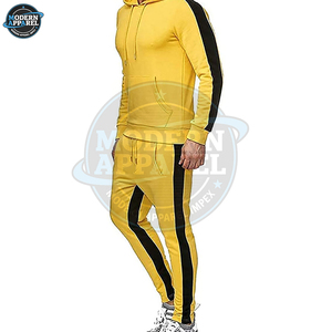 Best Price Custom Printed Solid Tracksuits Men Jogging Breathable 100% Cotton <b>Fleece</b> Hooded Quick Plus Size Men Tracksuits - Product Image 2