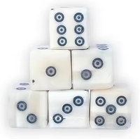 Dados de Hueso para Juegos, Dados de Esqueleto, Juguetes para Fiestas, Clubes y Pubs, para Niños y Adultos, Personalizados, Ecológicos, Pulidos, Arte Moderno