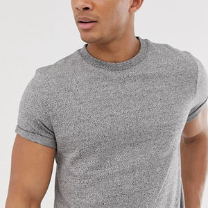 Servicio OEM, Camiseta Oversize para Hombre con Logotipo Personalizado, Fabricada en Fábrica, MOQ Bajo, Color Sólido, Material de Bambú y Algodón, Estilo Sexy - Product Image 3