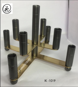 13 Head 100 Cm Foldable Copper Silver Metal Candelabras Multihued Handmade Eco-Friendly Durable Wedding Party Decoration Direct - Product Image 4